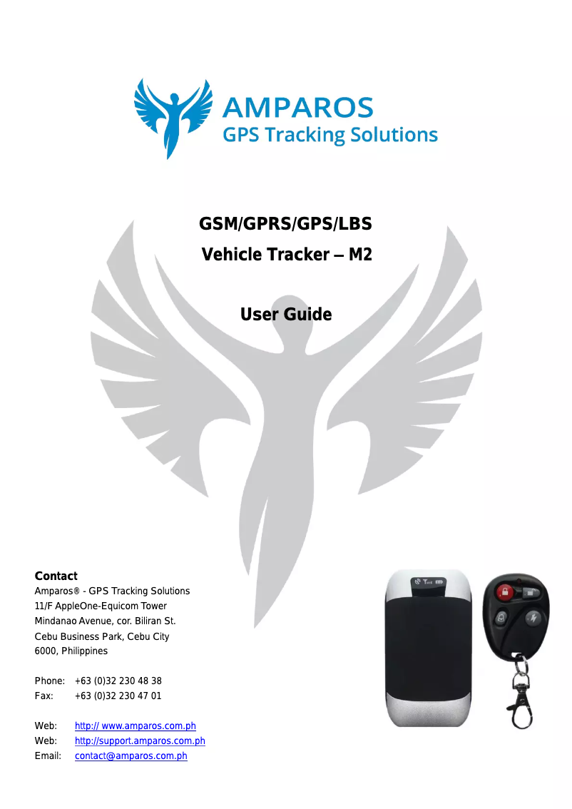 Page n°1 - Manuel utilisateur Amparos M2