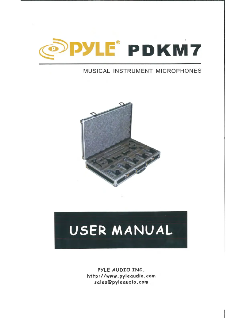 Image de la première page du manuel de l'appareil PDKM7