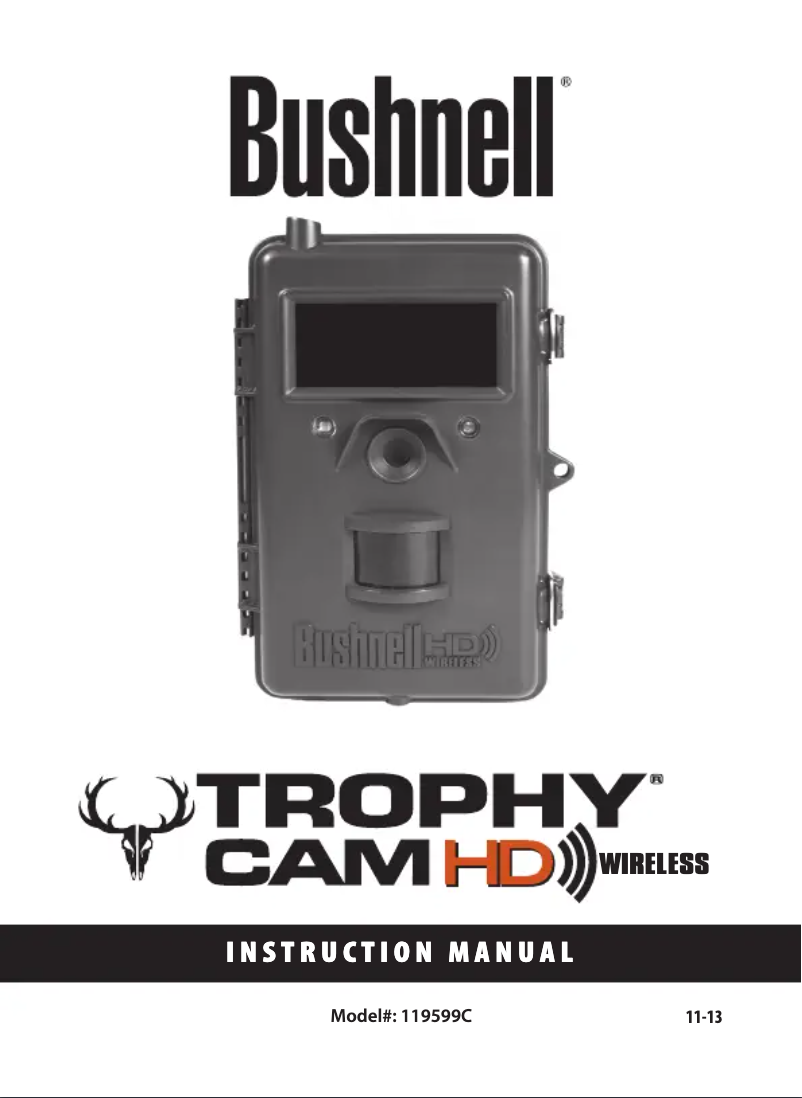 Page 1 de la notice Manuel utilisateur Bushnell Trophy Cam HD Wireless 119599C