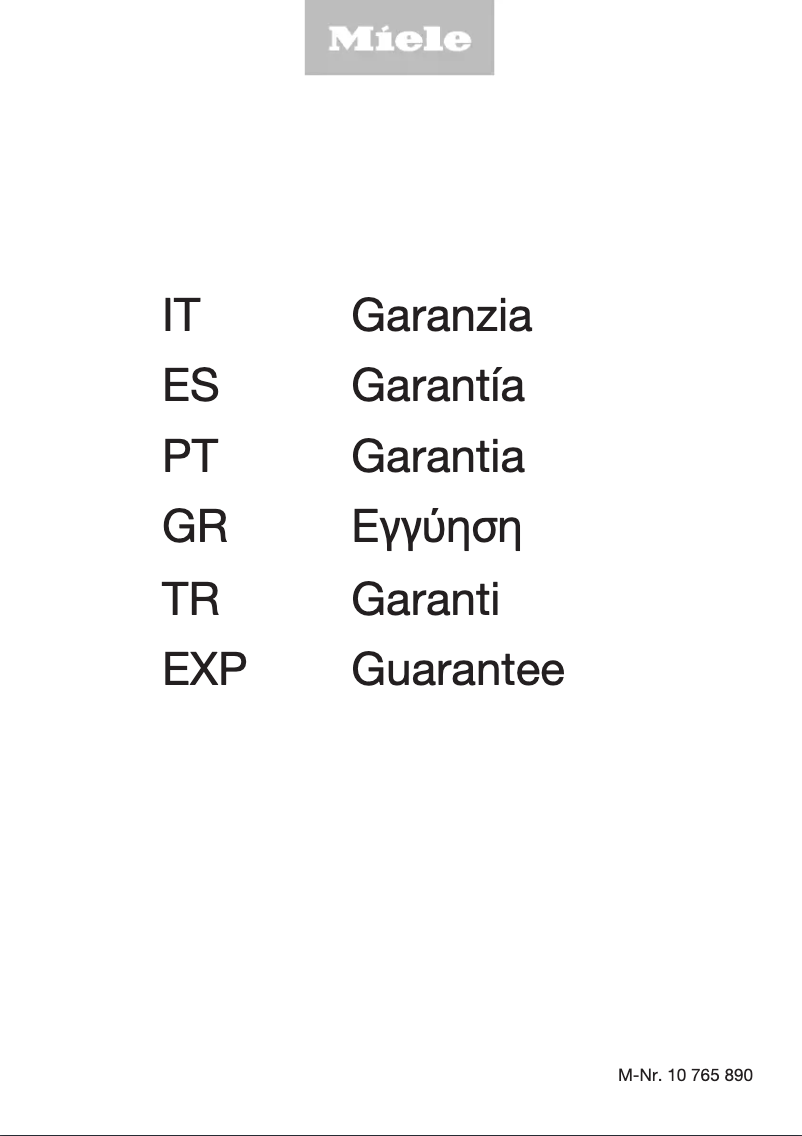 Page 1 de la notice Manuel utilisateur Miele KM 2033