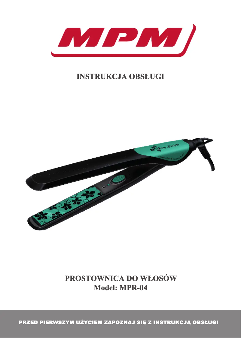 Page 1 de la notice Manuel utilisateur MPM MPR-04