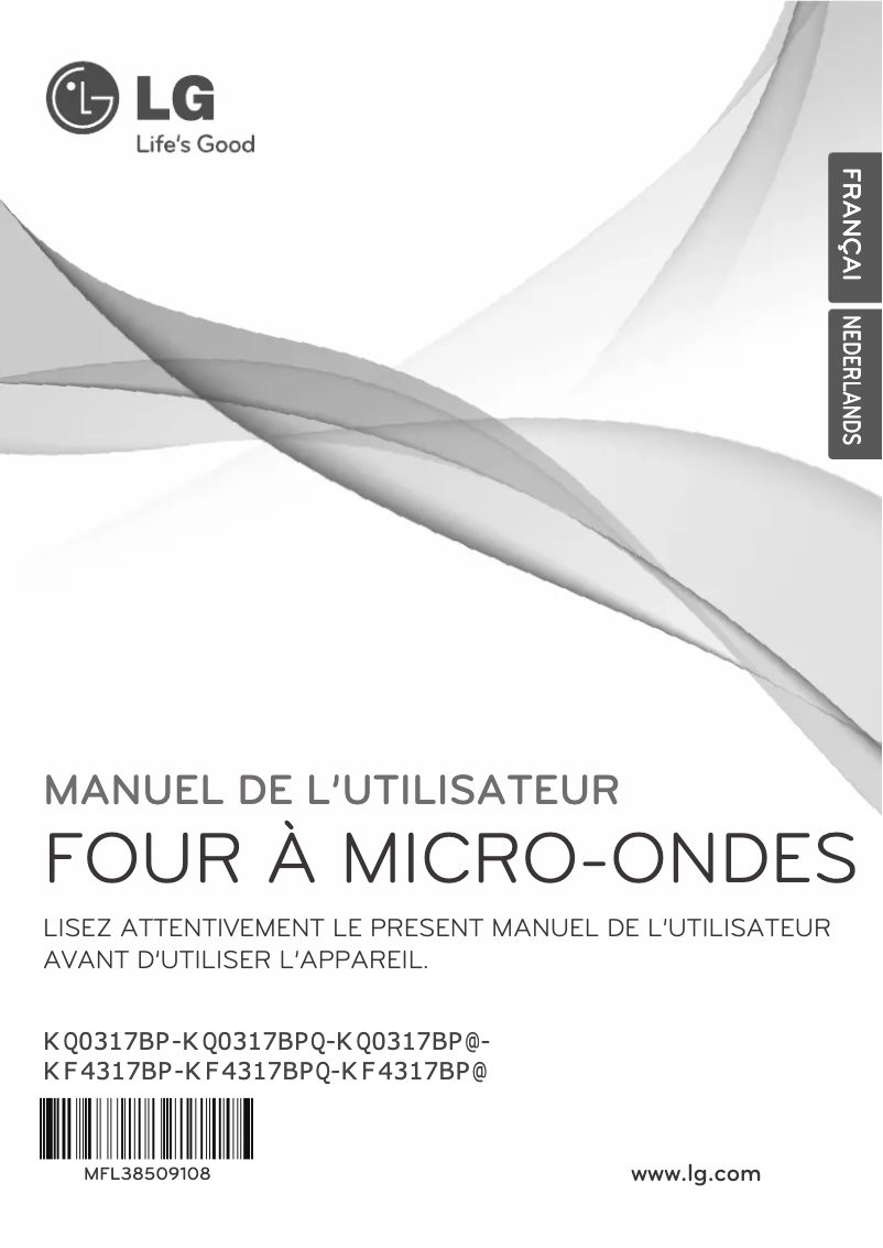 Page 1 de la notice Manuel utilisateur LG MH6539DR