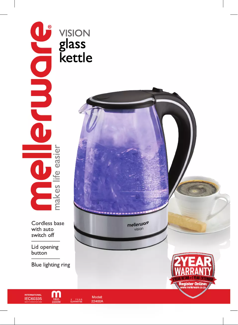 Imagen de la primera página del manual del dispositivo Vision 22400A