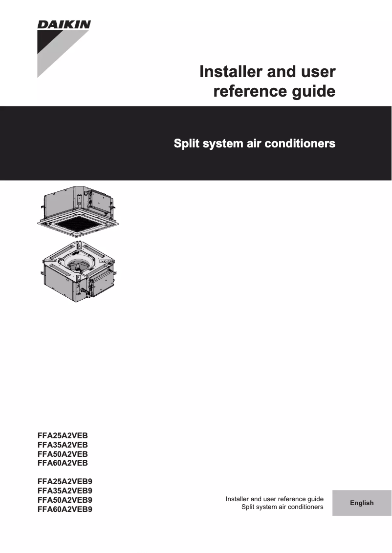 Image de la première page du manuel de l'appareil FFA60A2VEB9