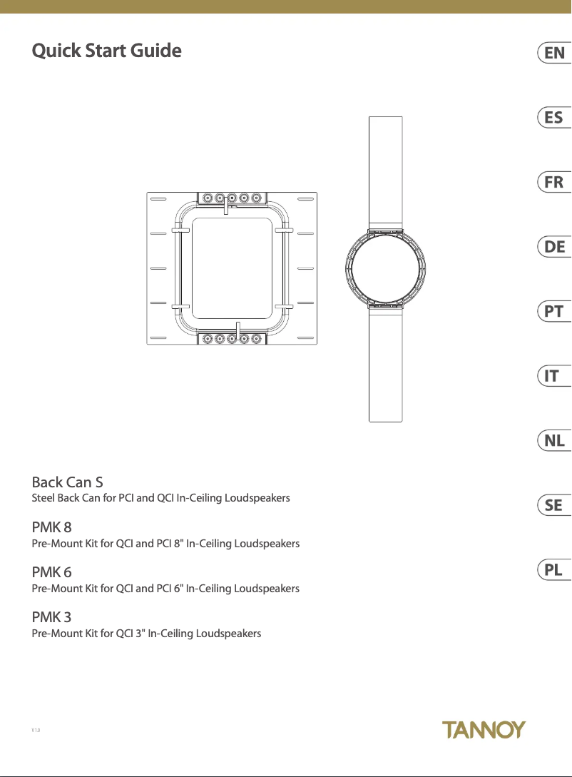 Page 1 de la notice Manuel utilisateur Tannoy PMK 6