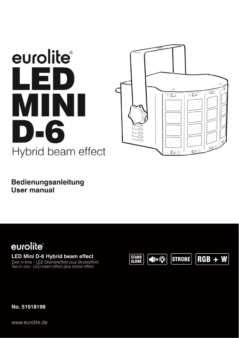 Image de la première page du manuel de l'appareil LED Mini D-6