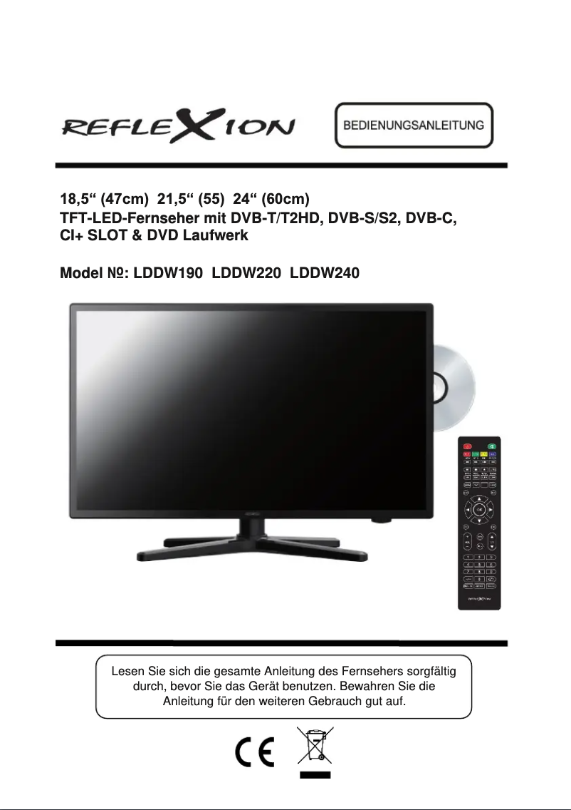 Image de la première page du manuel de l'appareil LDDW220