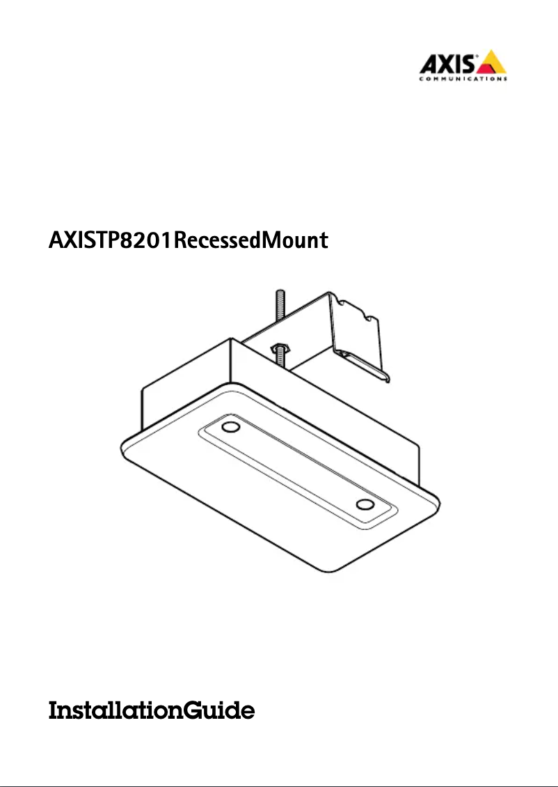Page 1 de la notice Manuel utilisateur Axis TP8201