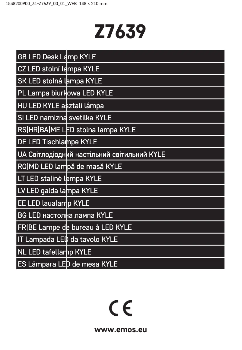 Page n°1 - Manuel utilisateur Emos Z7639
