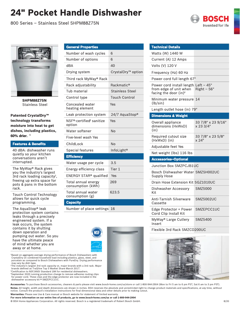 Image de la première page du manuel de l'appareil SHPM88Z75N