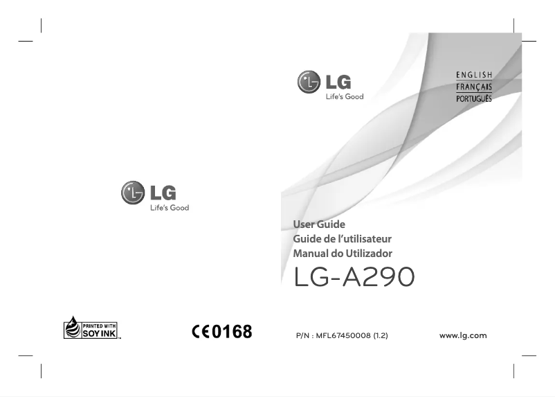 Page n°1 - Manuel utilisateur LG A290