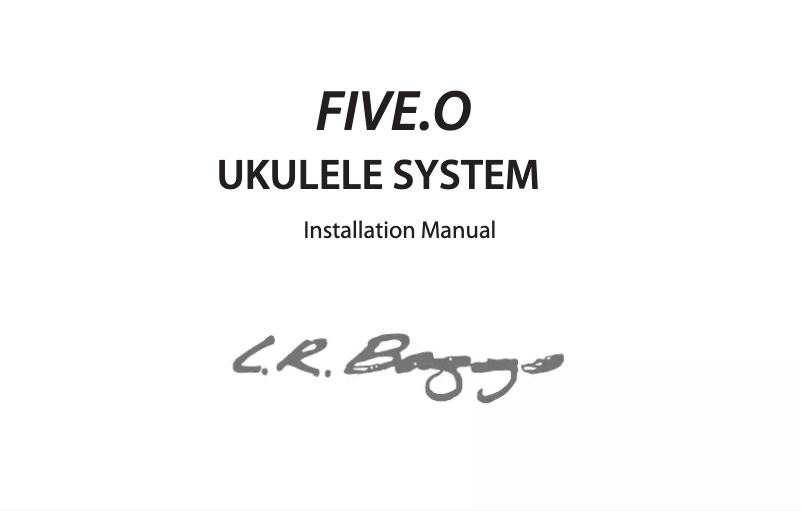 Image de la première page du manuel de l'appareil FIVE.O