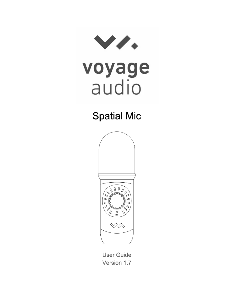 Página 1 del manual Manual de usuario Voyage Spatial Mic