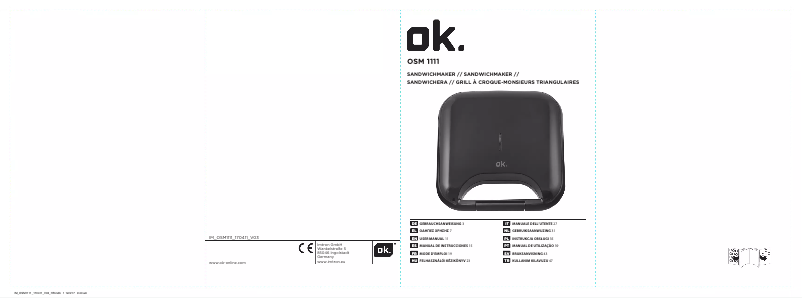 Page n°1 - Manuel utilisateur OK OSM 1111