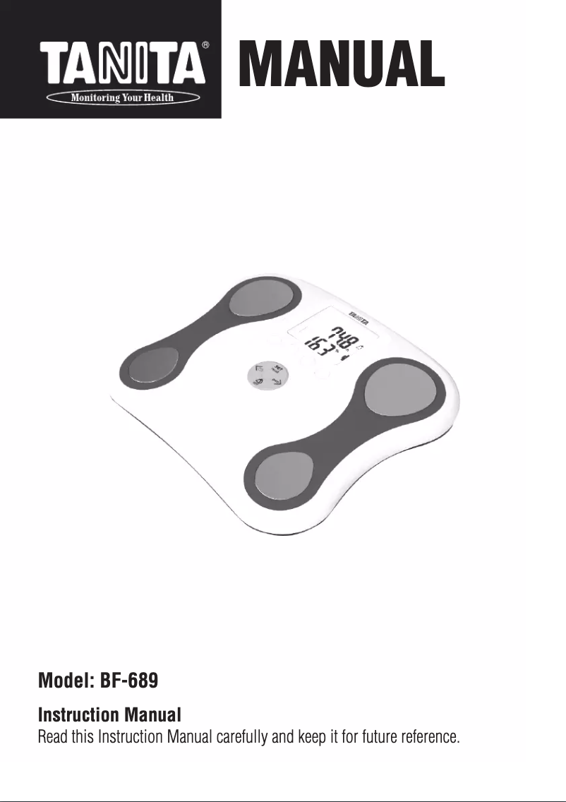 Image de la première page du manuel de l'appareil BF-689