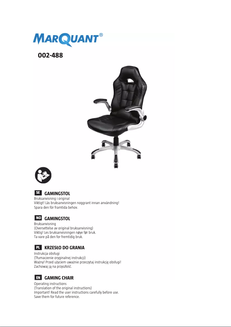 Page n°1 - Manuel utilisateur Marquant 002-488