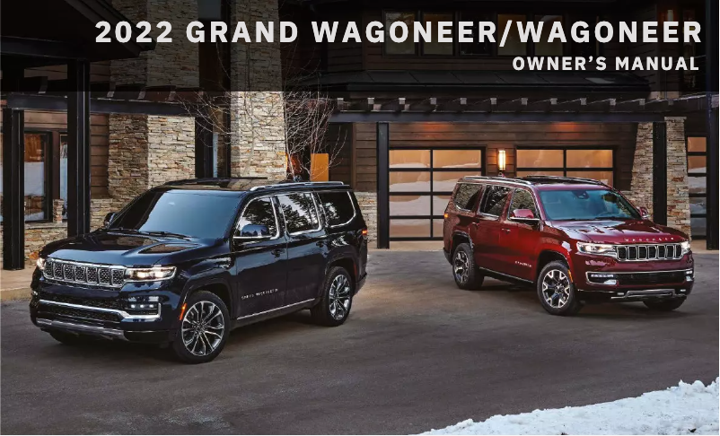 Image de la première page du manuel de l'appareil Grand Wagoneer (2022)