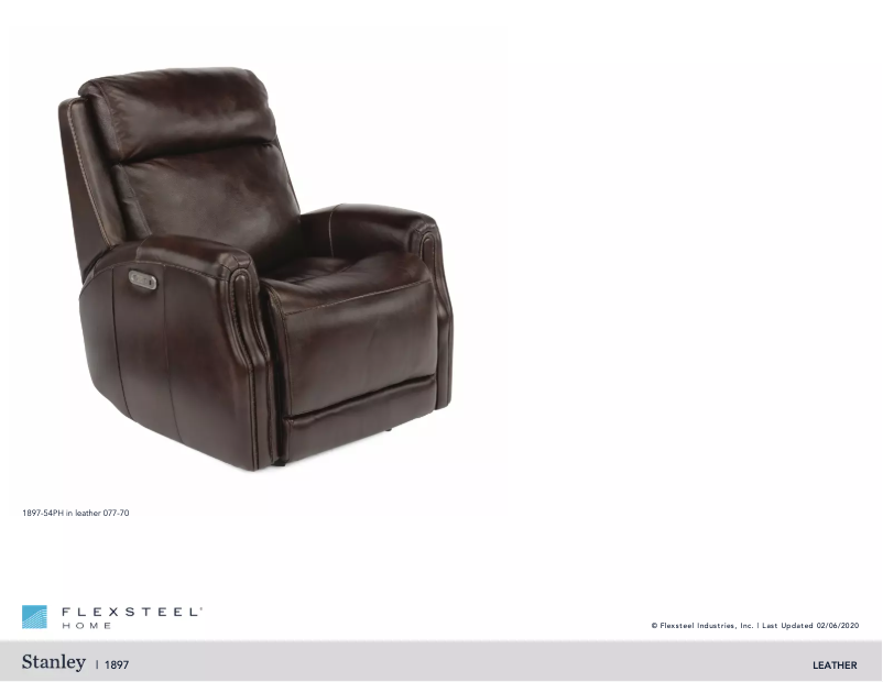 Page n°1 - Manuel utilisateur Flexsteel Stanley 1897-54PH