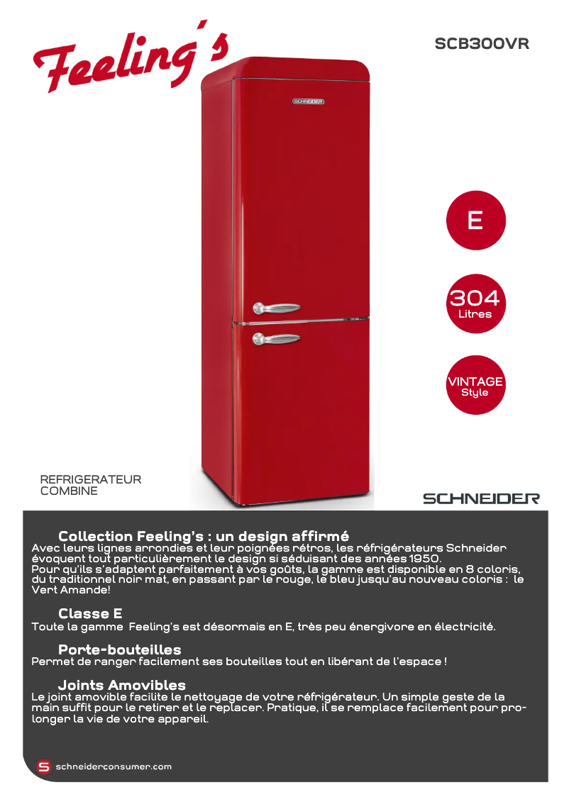 Página 1 del manual Ficha técnica Schneider SCB300VR