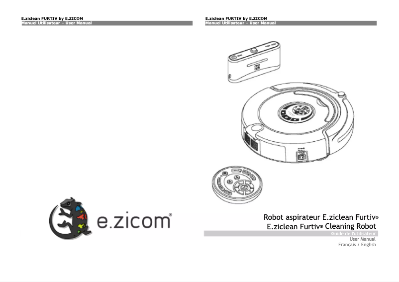 Page n°1 - Manuel utilisateur E.zicom E.ziclean Furtiv