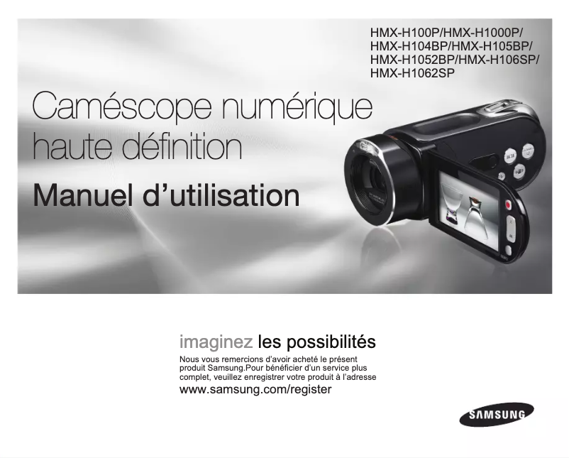 Page n°1 - Manuel utilisateur Samsung HMX-H104BP