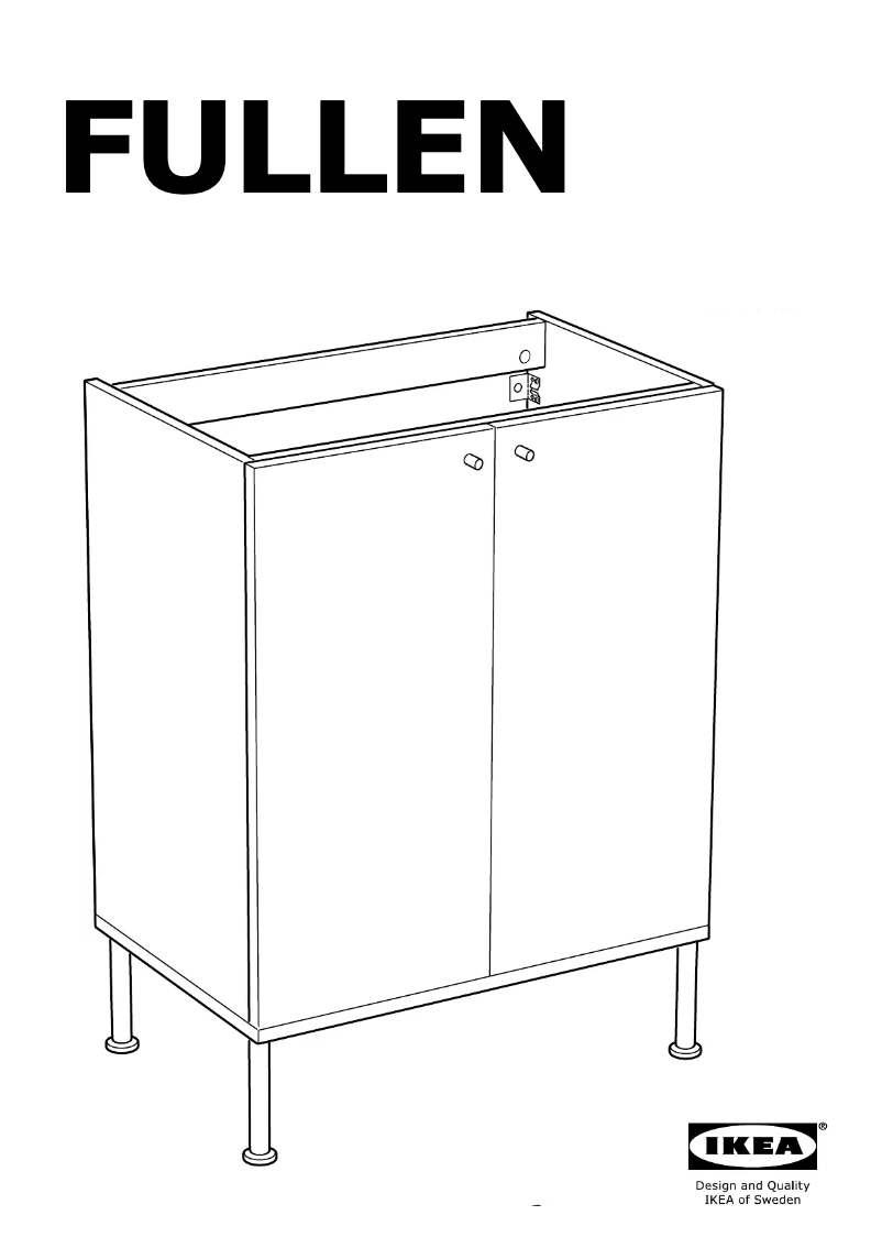 Página 1 del manual Instrucciones / montaje Ikea TALLEVIKEN