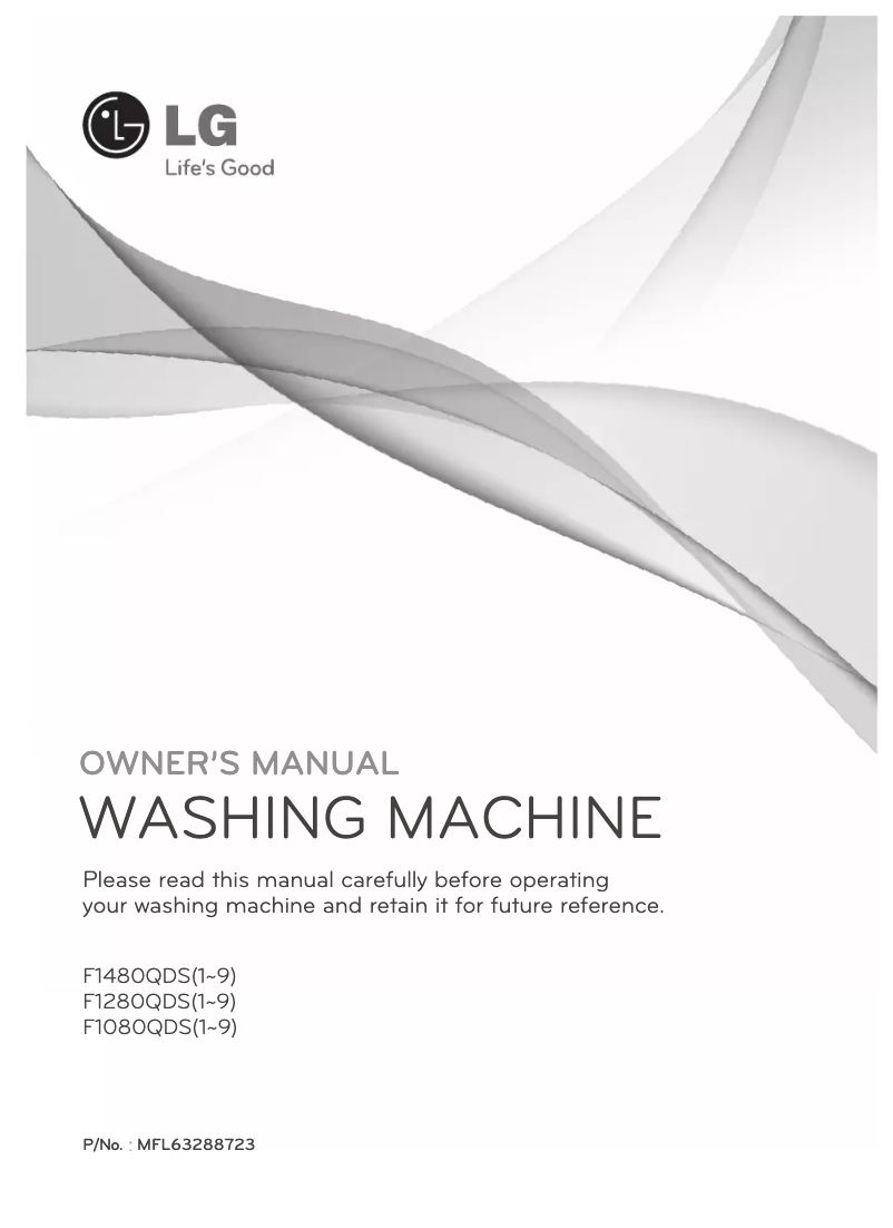 Page n°1 - Manuel utilisateur LG F1280QDS