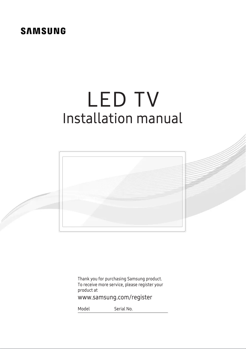 Page n°1 - Manuel utilisateur Samsung HG32NE460FF