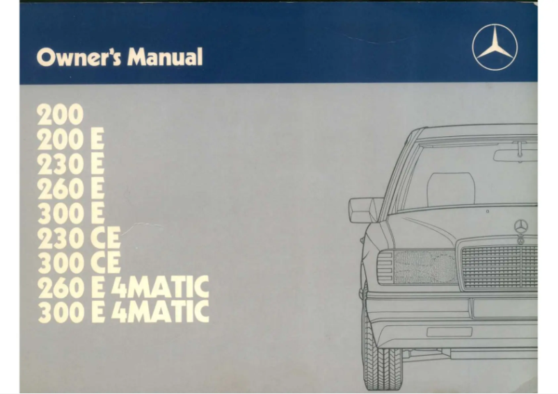 Image de la première page du manuel de l'appareil 300 CE (1988)