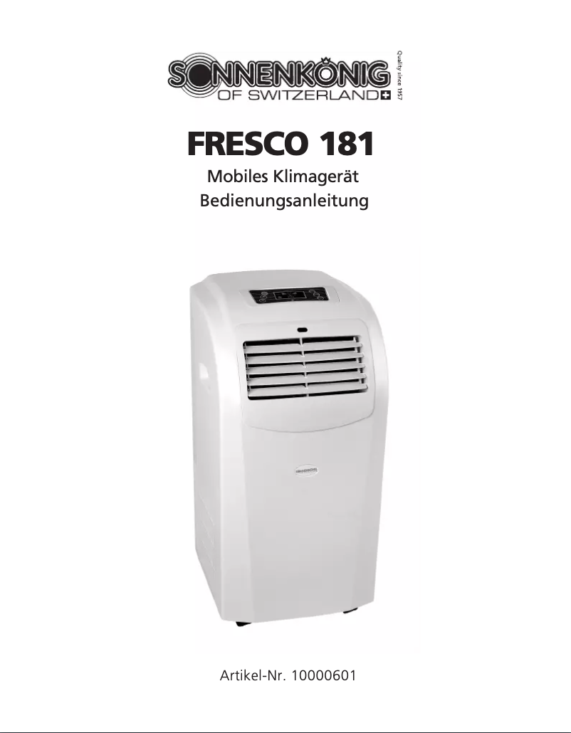 Página 1 del manual Manual de usuario Sonnenkönig Fresco 181