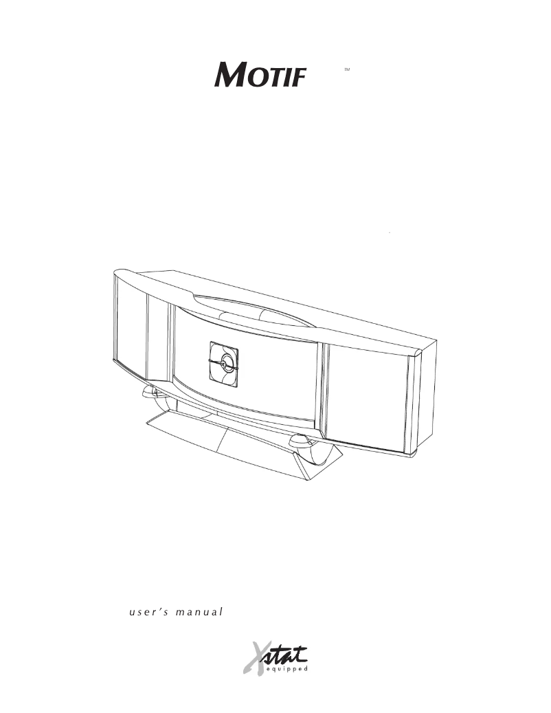 Image de la première page du manuel de l'appareil Motif