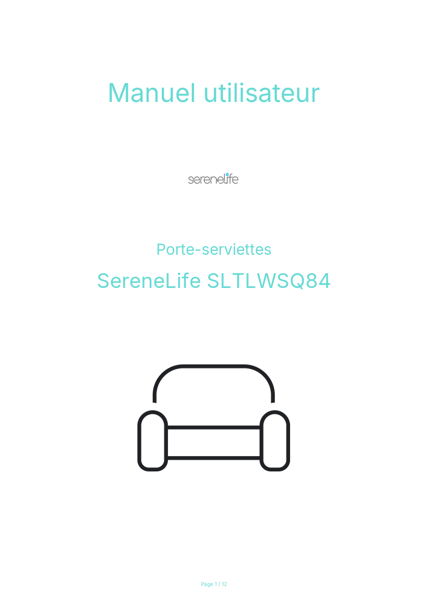 Page n°1 - Manuel utilisateur SereneLife SLTLWSQ84