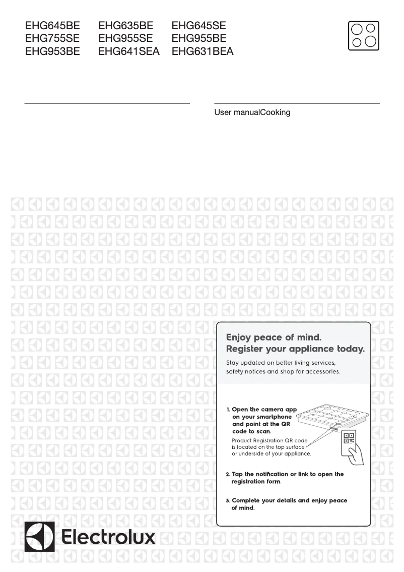 Image de la première page du manuel de l'appareil EHG631BEA