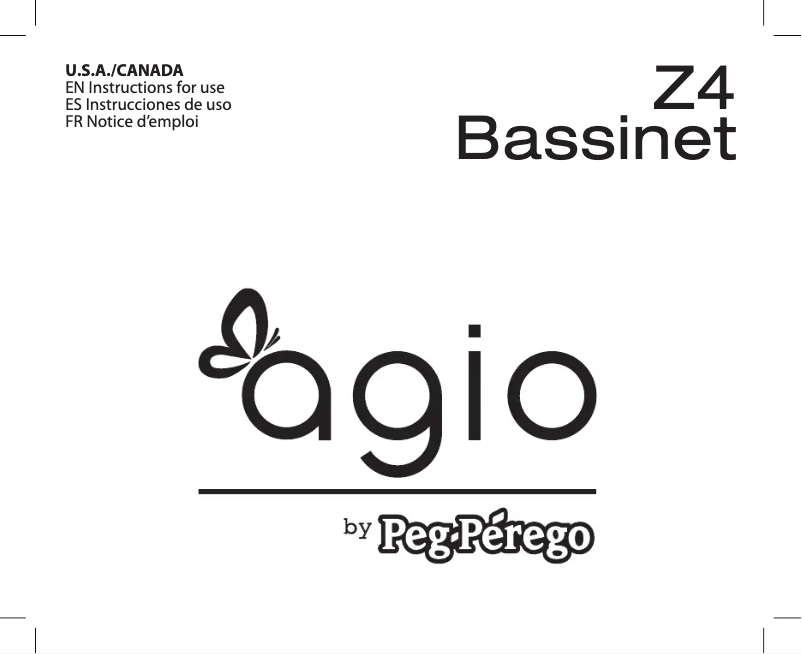 Page 1 de la notice Manuel utilisateur Peg Perego Bassinet Z4