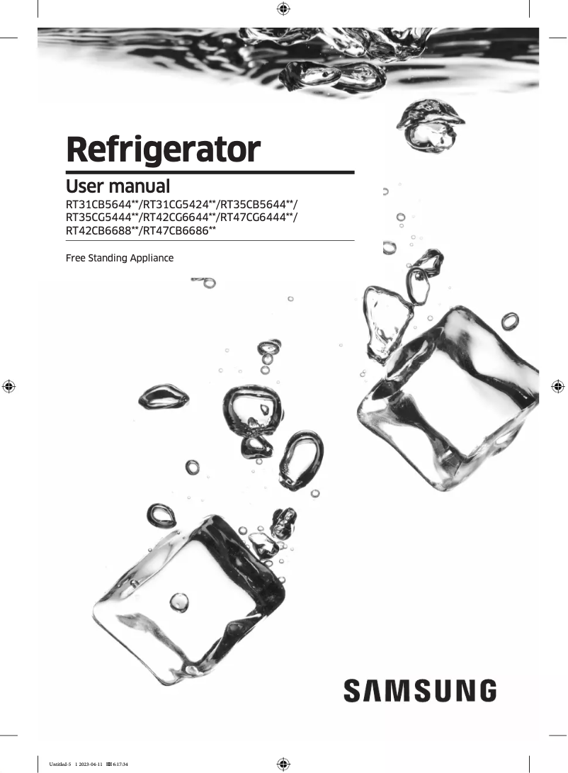 Image de la première page du manuel de l'appareil RT31CB5644C2SS