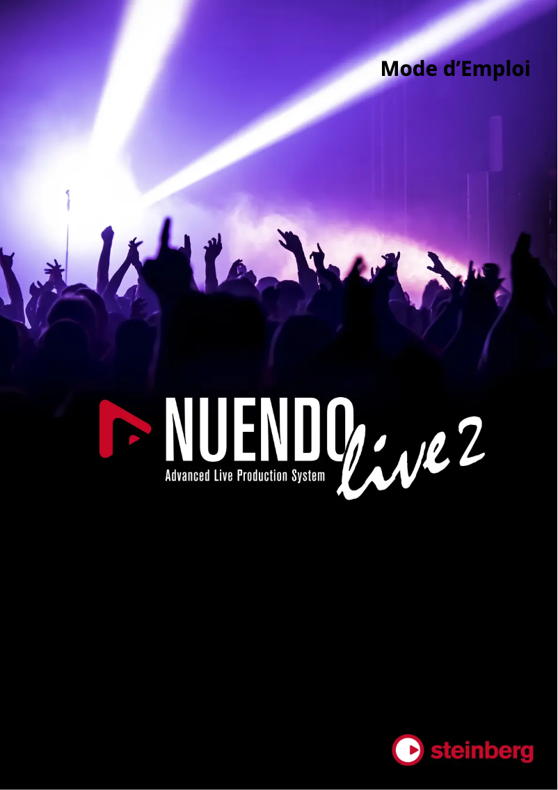 Image de la première page du manuel de l'appareil Nuendo Live 2