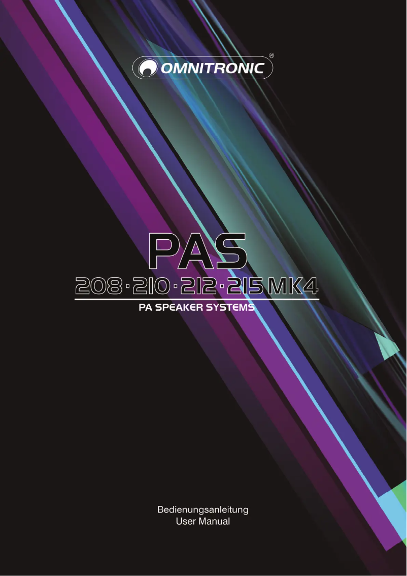 Image de la première page du manuel de l'appareil PAS-212 MK3