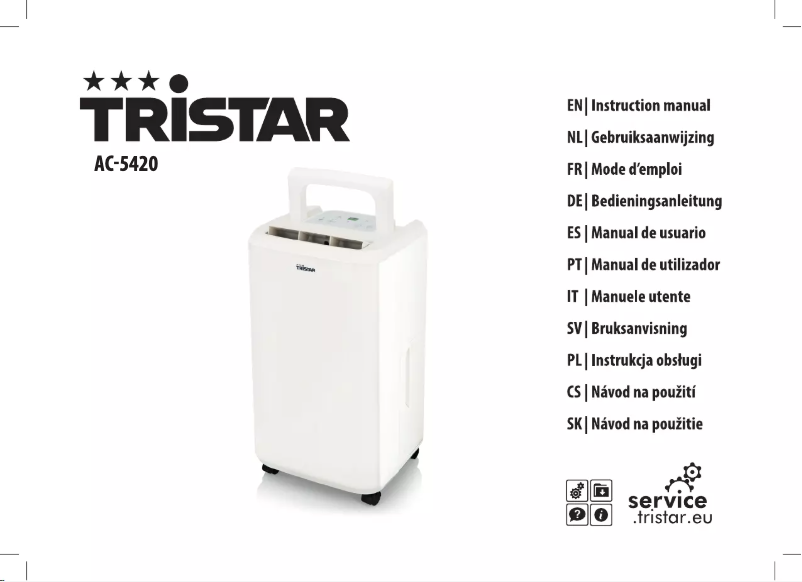 Page n°1 - Manuel utilisateur TriStar AC-5420BS