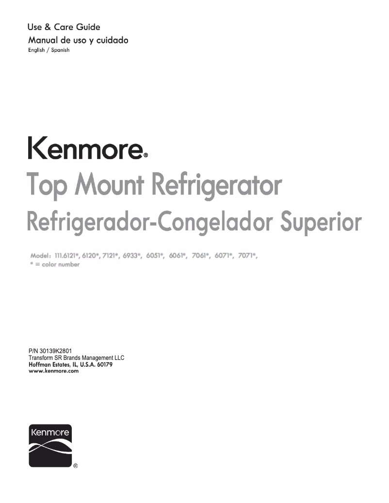 Page n°1 - Manuel utilisateur Kenmore 111.70712