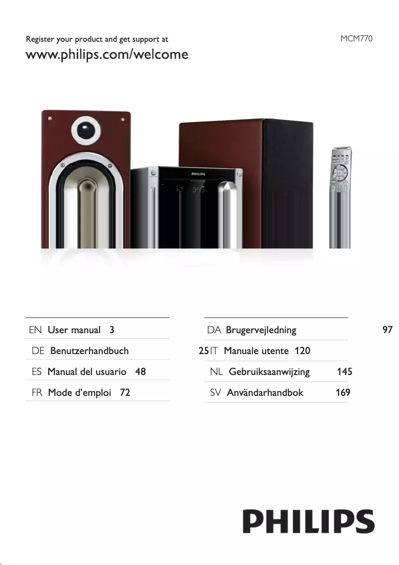 Page n°1 - Manuel utilisateur Philips Heritage Audio MCM770
