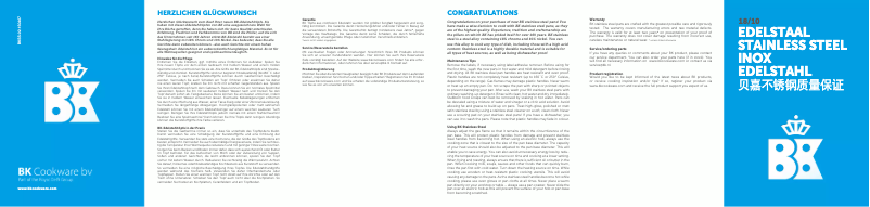 Page 1 de la notice Manuel utilisateur BK Excellent