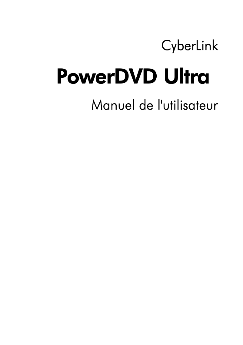 Página 1 del manual Manual de usuario Cyberlink PowerDVD Ultra