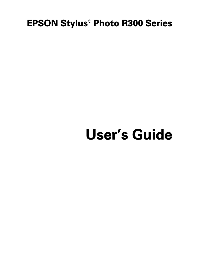 Image de la première page du manuel de l'appareil Stylus Photo R300