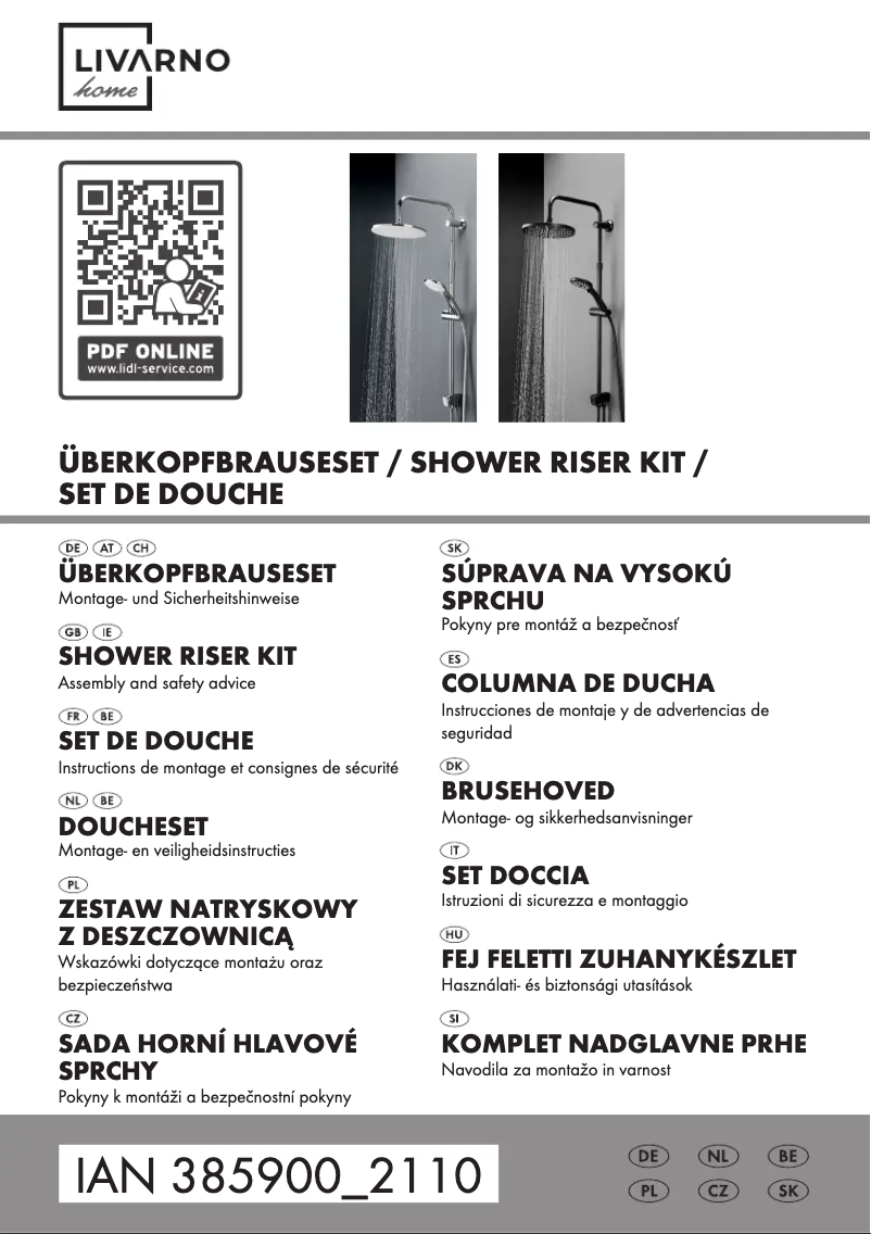 Page n°1 - Manuel utilisateur Livarno Lux HG08597A