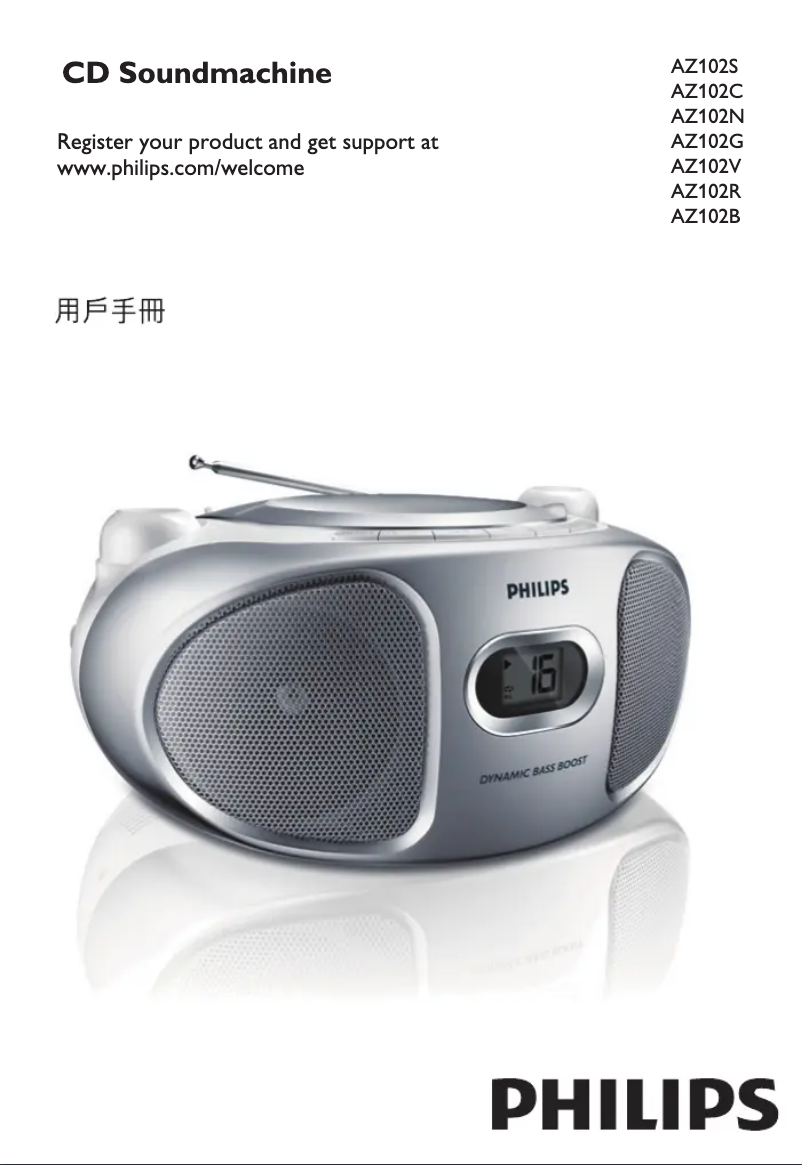 Page n°1 - Manuel utilisateur Philips AZ102V