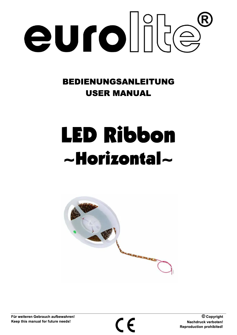 Page n°1 - Manuel utilisateur Eurolite LED Ribbon Horizontal