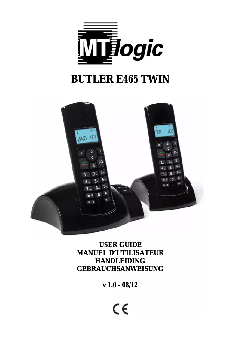 Page 1 de la notice Manuel utilisateur MT Logic TE-5765AMN