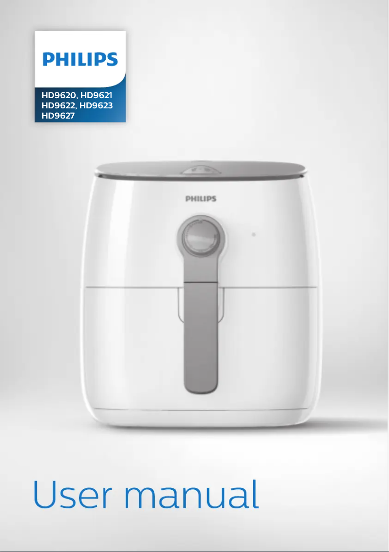 Page n°1 - Manuel utilisateur Philips Viva Collection Airfryer HD9623