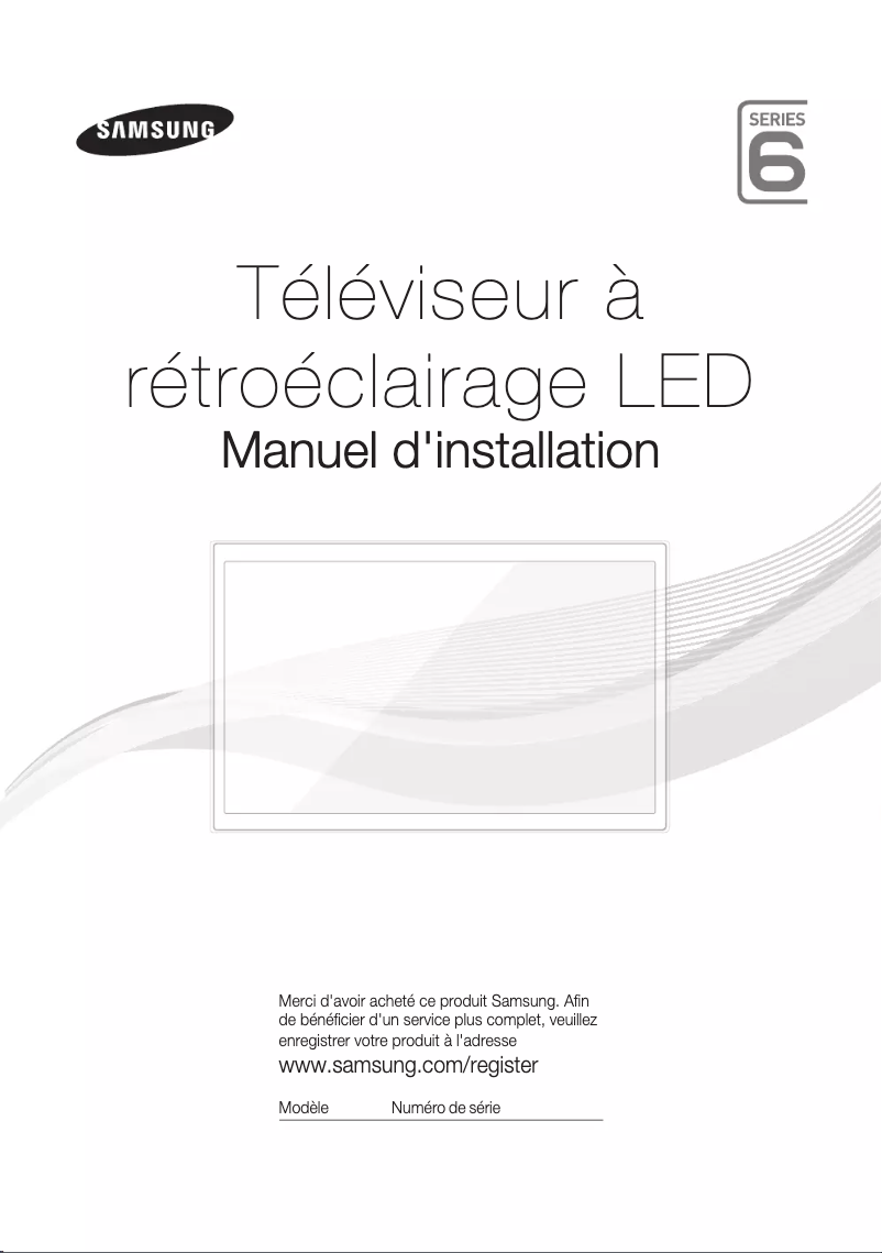 Page 1 de la notice Manuel utilisateur Samsung HG48ED690DB