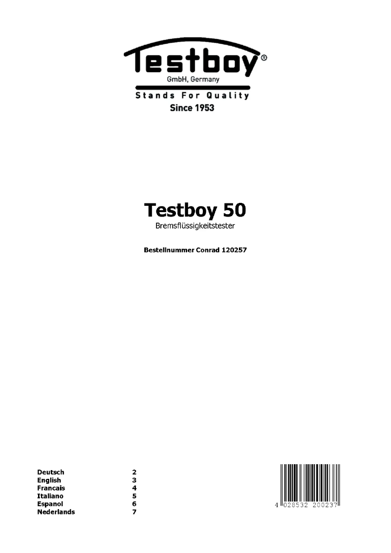 Image de la première page du manuel de l'appareil 50